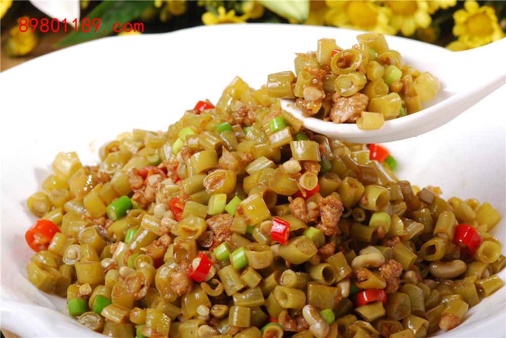 酸豆角肉沫